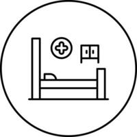 Hospital Bed Vector Icon