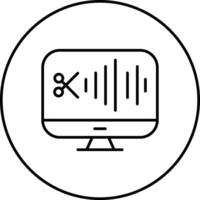 Audio Editing Vector Icon