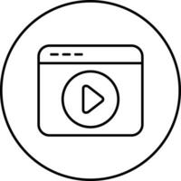 icono de vector de reproductor de video