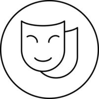 Theatre Mask Vector Icon