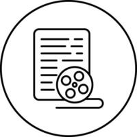 Screenwriting Vector Icon