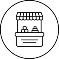 Vegetable Shop Vector Icon