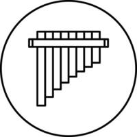 Pan Flute Vector Icon