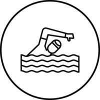 Swimming Person Vector Icon