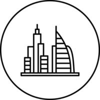 Dubai Scenery Vector Icon