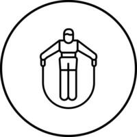 Person skipping rope Vector Icon