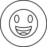 Beaming Face with Smiling Eyes Vector Icon