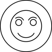 Slightly Smiling Face Vector Icon