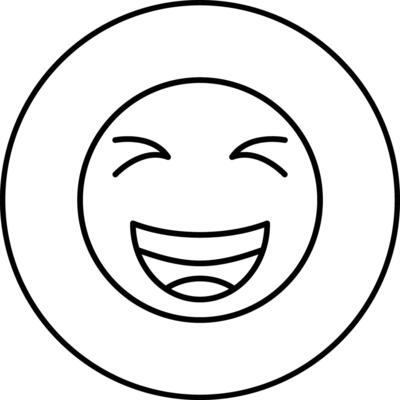Grinning Squinting Face Vector Icon