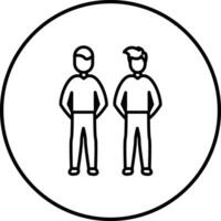 Friends Standing Vector Icon