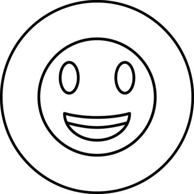 Grinning Face with Big Eyes Vector Icon