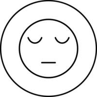 Pensive Face Vector Icon