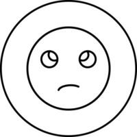 Face with Rolling Eyes Vector Icon