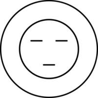 Expressionless Face Vector Icon