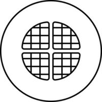 Waffle Vector Icon