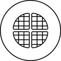 Waffle Vector Icon