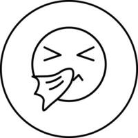 Sneezing Face Vector Icon