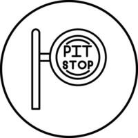 Pit Stop Vector Icon