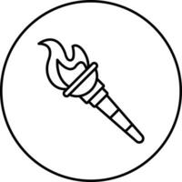 Olympic Torch Vector Icon