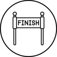 Finish Line Vector Icon