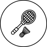 icono de vector de bádminton