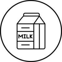 Milk Box Vector Icon