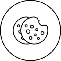 icono de vector de galleta