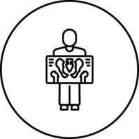 Man X ray Vector Icon