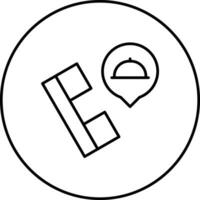 Order Food on Call Vector Icon