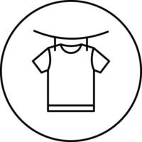 Drying Clothes Vector Icon