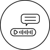 Voice Message Vector Icon