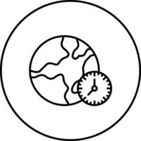 Time Zone Vector Icon