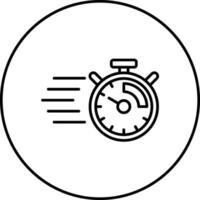 icono de vector de tiempo rápido