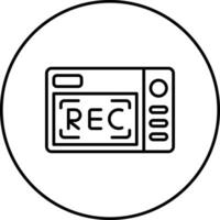 icono de vector de grabación de video
