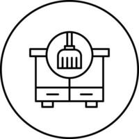 limpiar el polvo vector icono