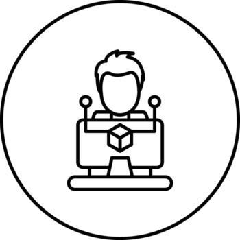 icono de vector de desarrollador de software