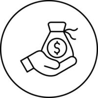 Cash Donation Vector Icon