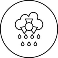 icono de vector de lluvia ácida