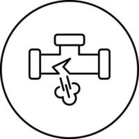 Gas Pipe Leak Vector Icon