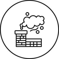 Chimney Pollution Vector Icon