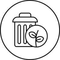 Plant Trash Vector Icon