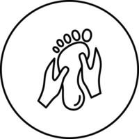 Foot Massage Vector Icon