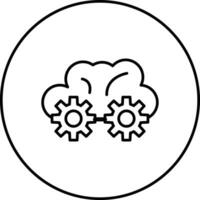 Cloud Settings Vector Icon