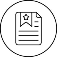 Bookmark Page Vector Icon