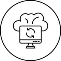 Cloud Sync Vector Icon