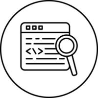 Find Code Vector Icon