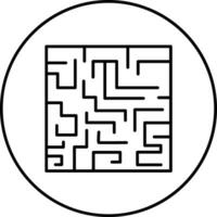 Maze Challenge Vector Icon