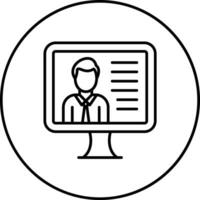 Online Lecture Vector Icon