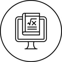 Online Maths Vector Icon