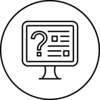 Online Quiz Vector Icon